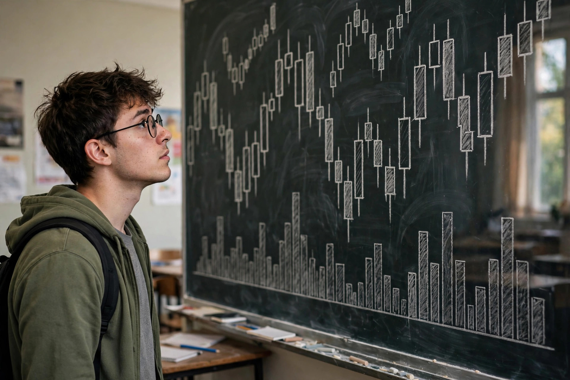 Reading a price chart: candles, volume and moving averages for complete beginners